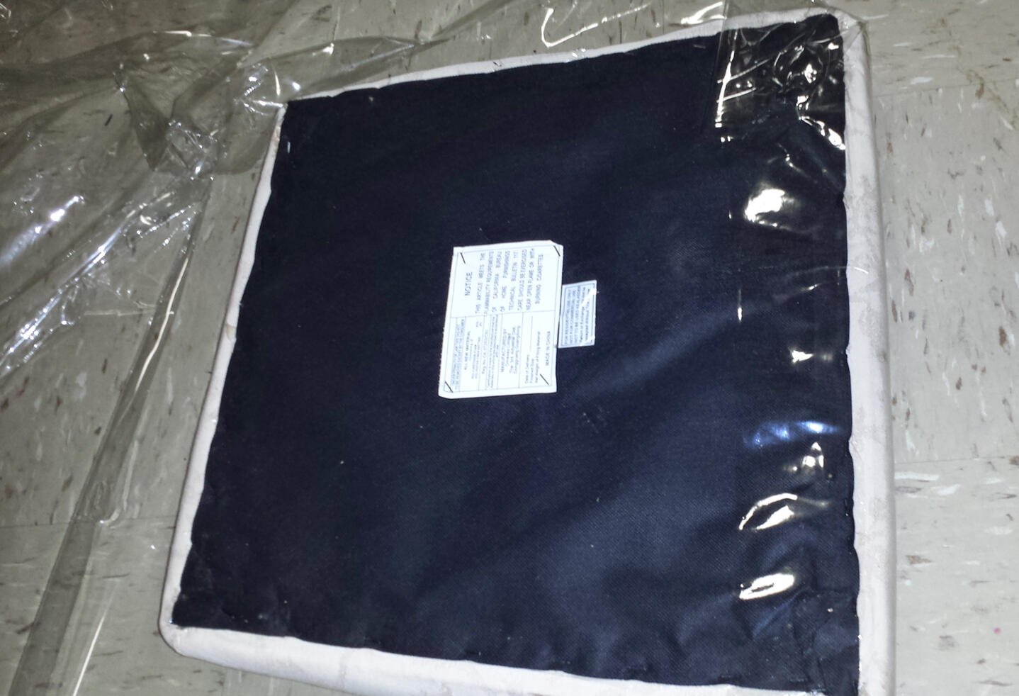 Upholstery (BEFORE) with padding &amp; plastic covering