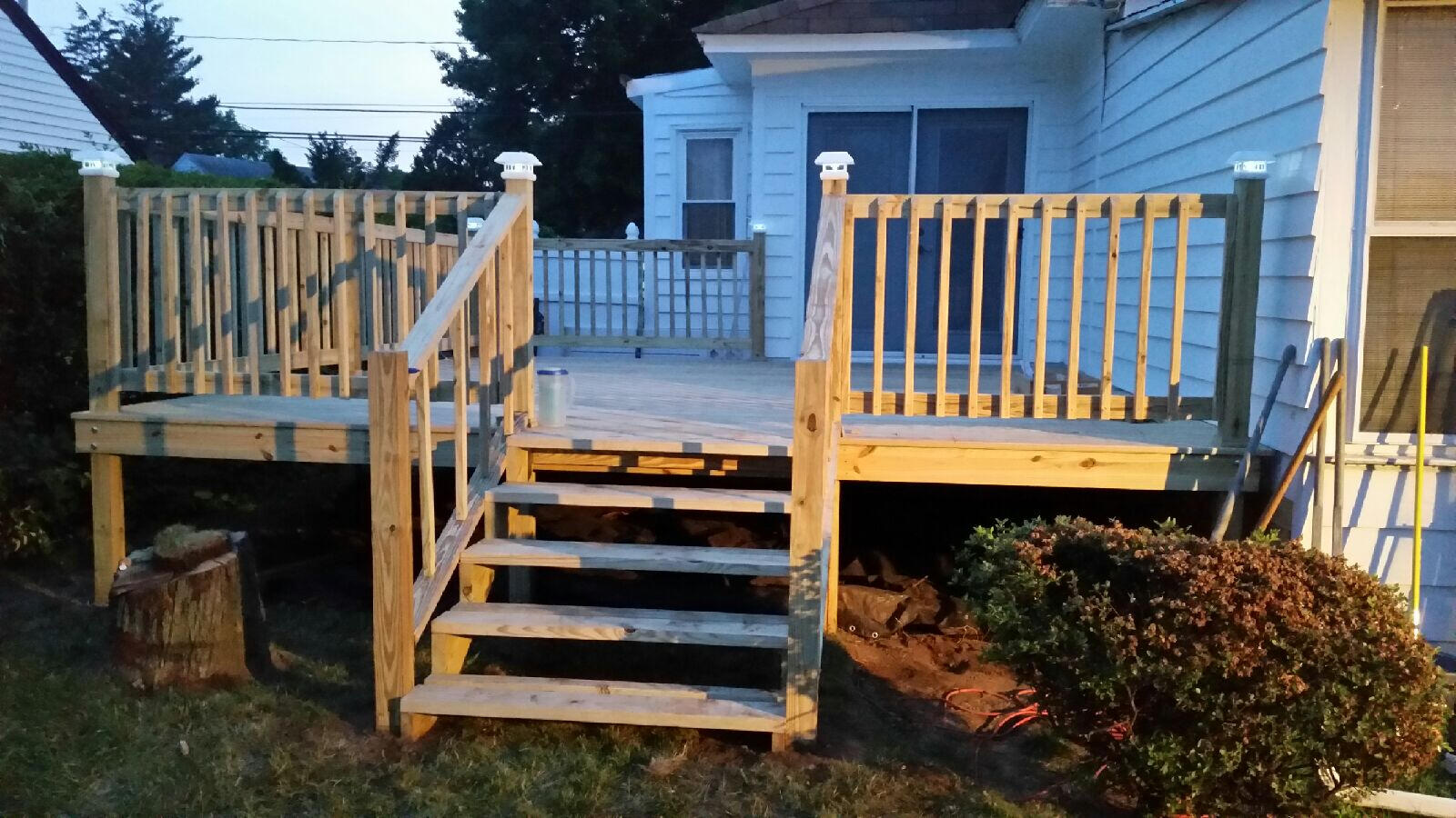 Deck Daytime View (AFTER) assisted with the Design &amp; Lighting